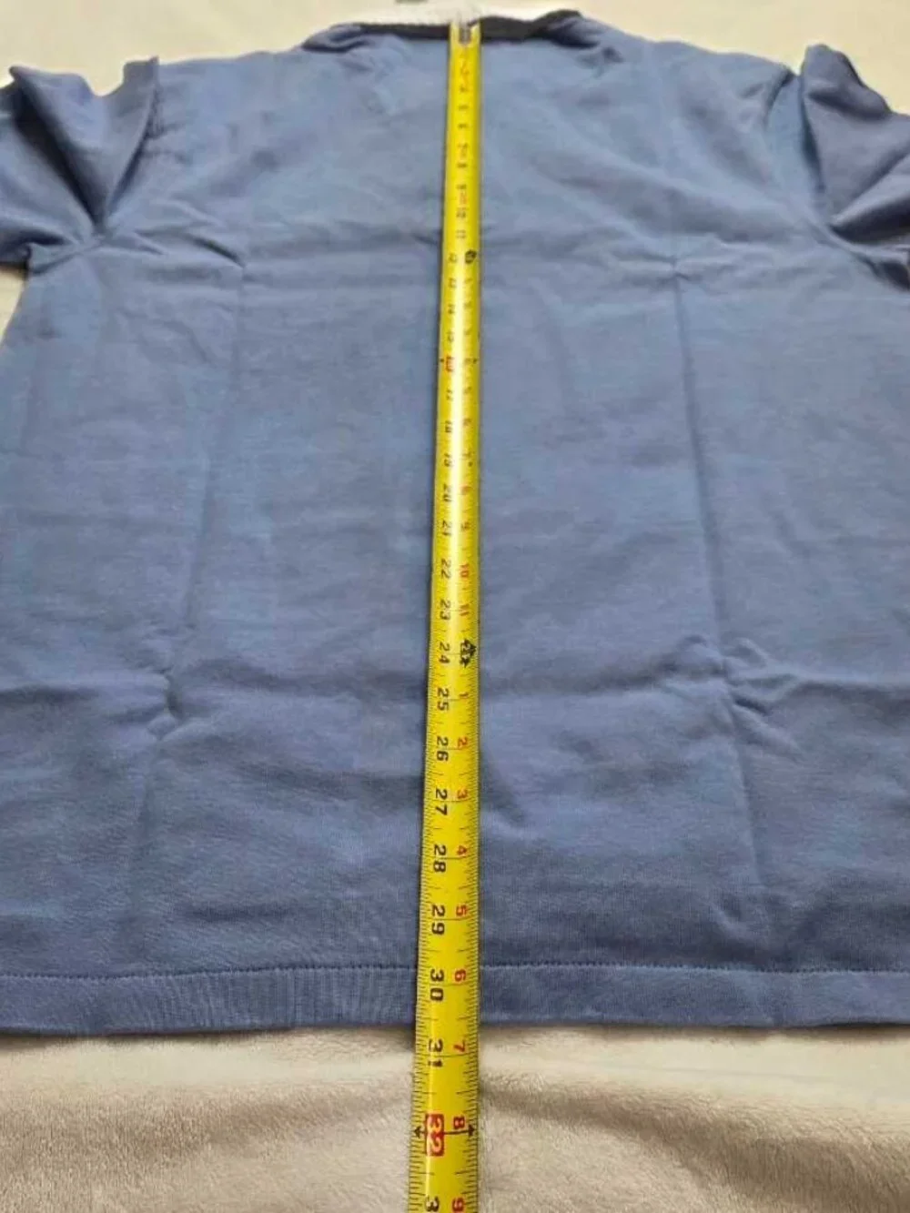 New M Tall J.Crew rugby shirt with striped oxford collar blue longsleve polo MT